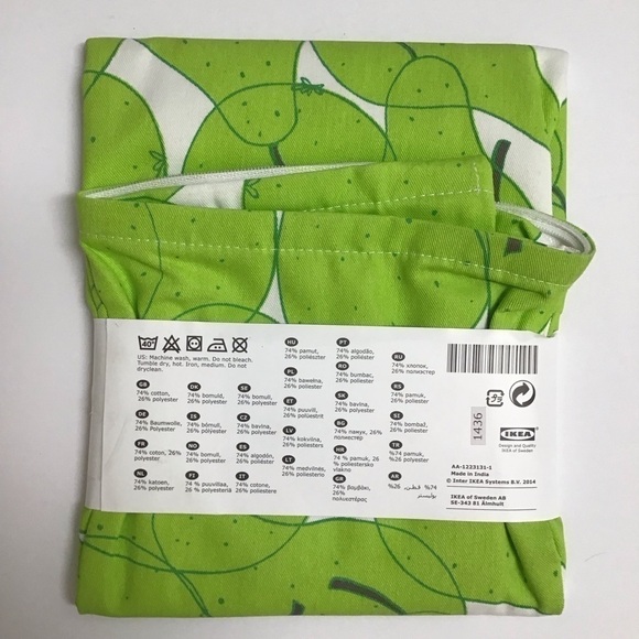 LAST 1! NEW IKEA SOMMAR 2015 Green Prickly Pear 20"x20" Throw Pillow Cover Sham - Picture 2 of 7